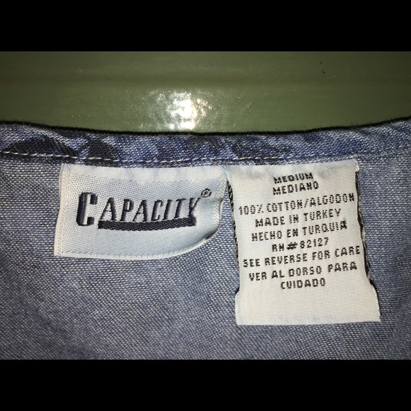 Vintage Capacity Blue Floral Jean Dress - Picture 4 of 11